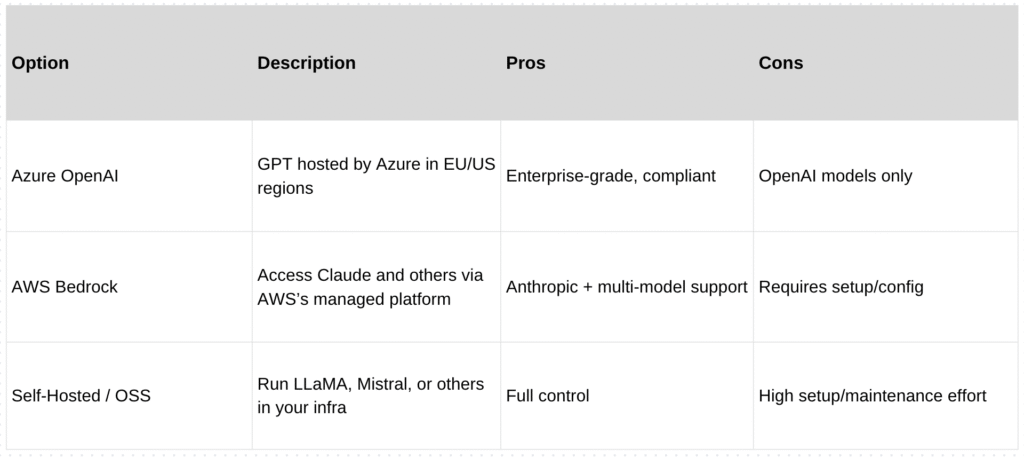 Choose Your AI Model Hosting Option